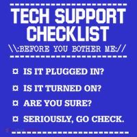 Tech Support Checklist Funny Computer Geek Sysadmin Gift Mousepad thumb 1