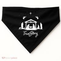 True Story Christmas Nativity Jesus Christian USA-Made Doggie Bandana thumb 0