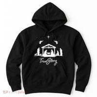 True Story Christmas Nativity Jesus Christian Hoodie thumb 0
