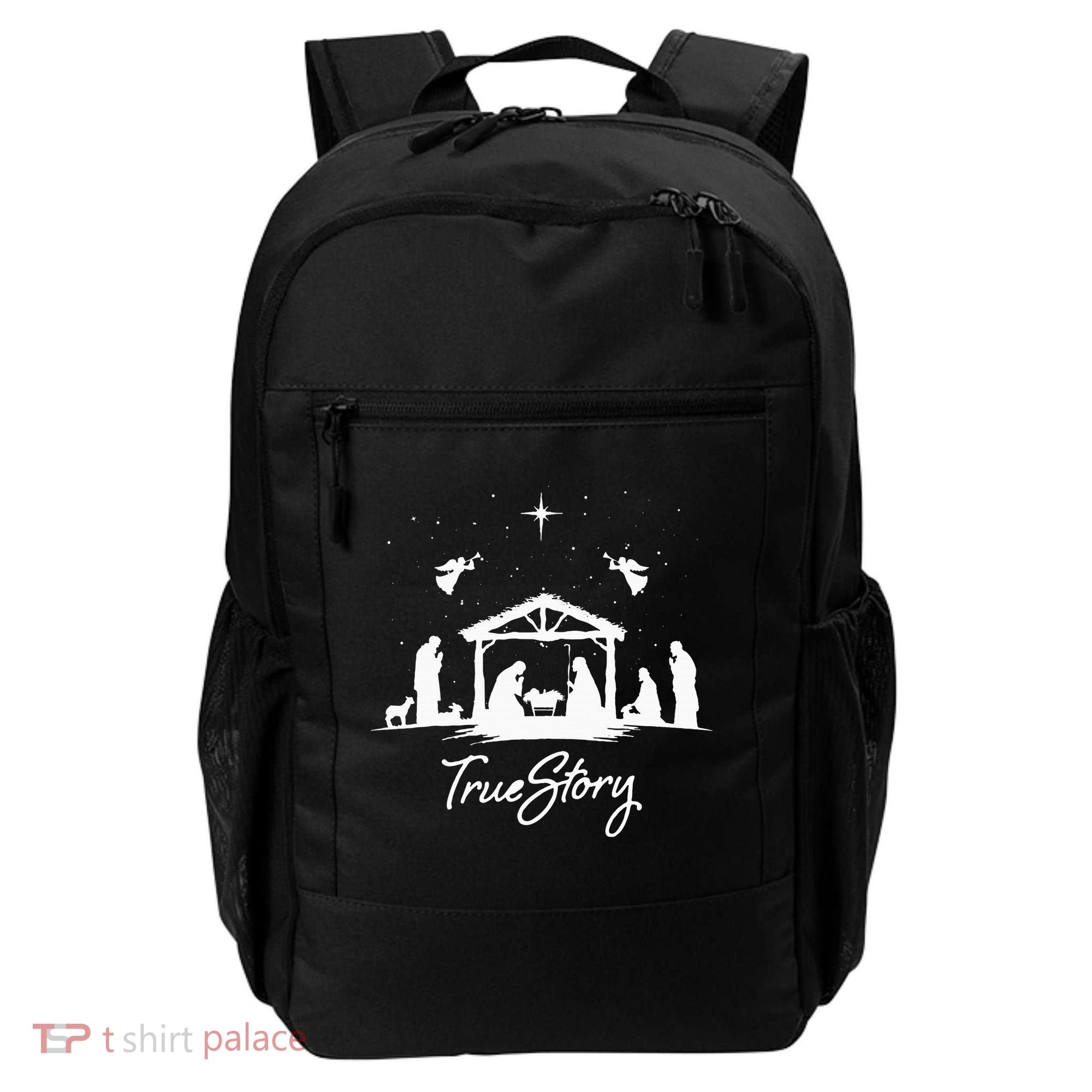 True Story Christmas Nativity Jesus Christian Backpack