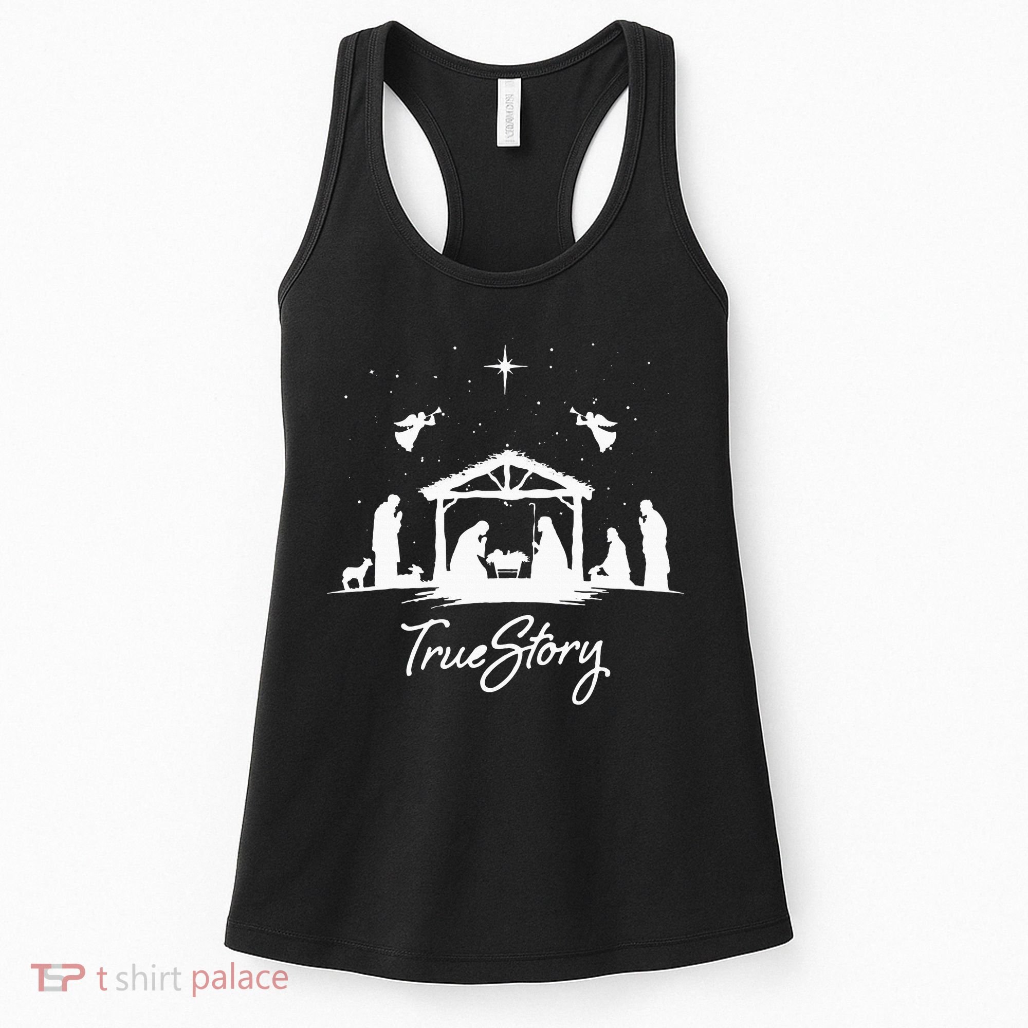 True Story Christmas Nativity Jesus Christian Women's Tank Top