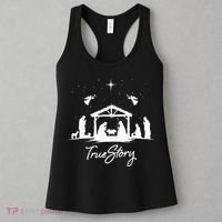 True Story Christmas Nativity Jesus Christian Women's Tank Top thumb 3