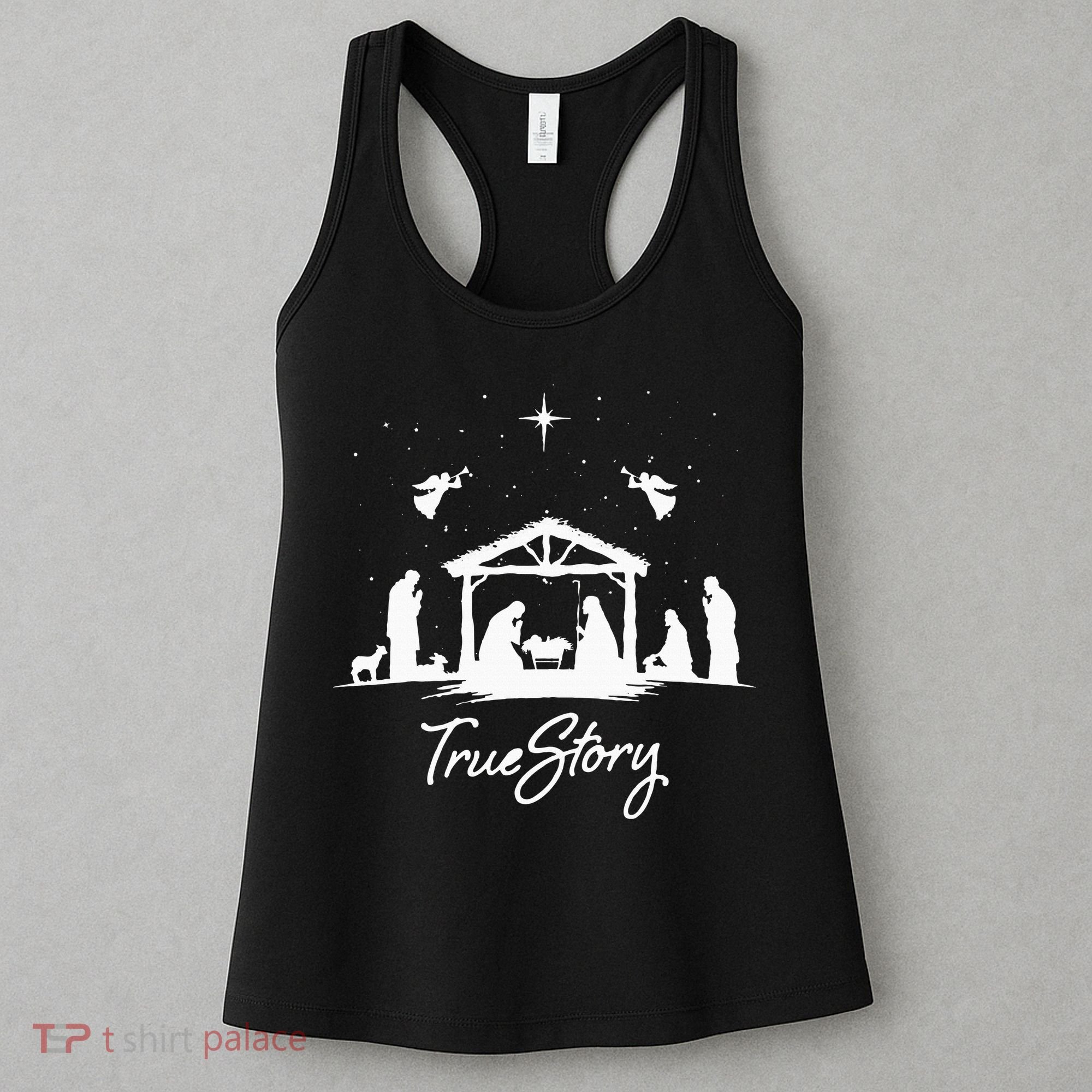 True Story Christmas Nativity Jesus Christian Women's Tank Top
