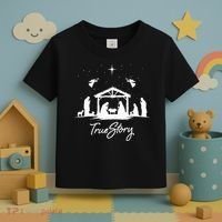 True Story Christmas Nativity Jesus Christian Toddler T-Shirt thumb 3