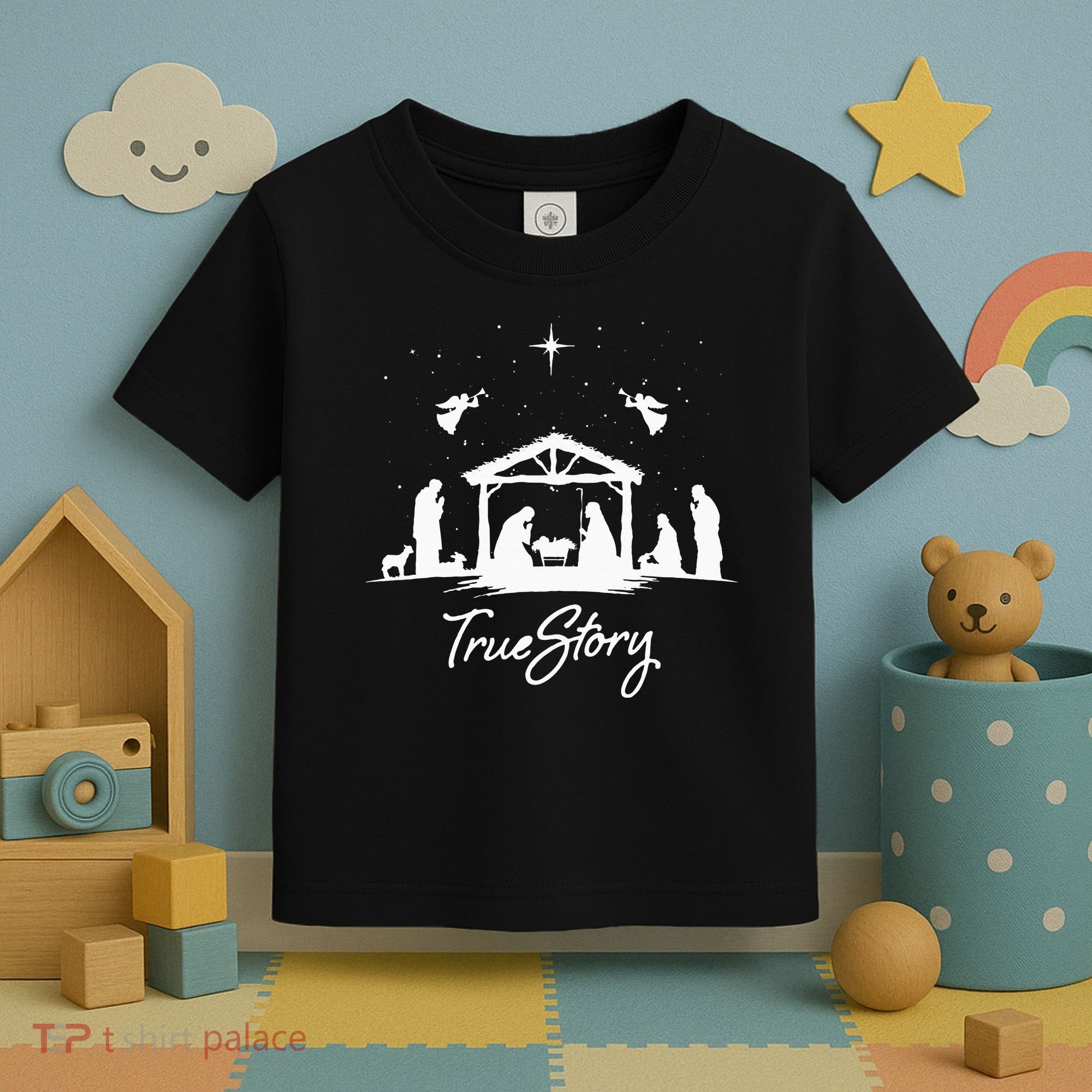 True Story Christmas Nativity Jesus Christian Toddler T-Shirt