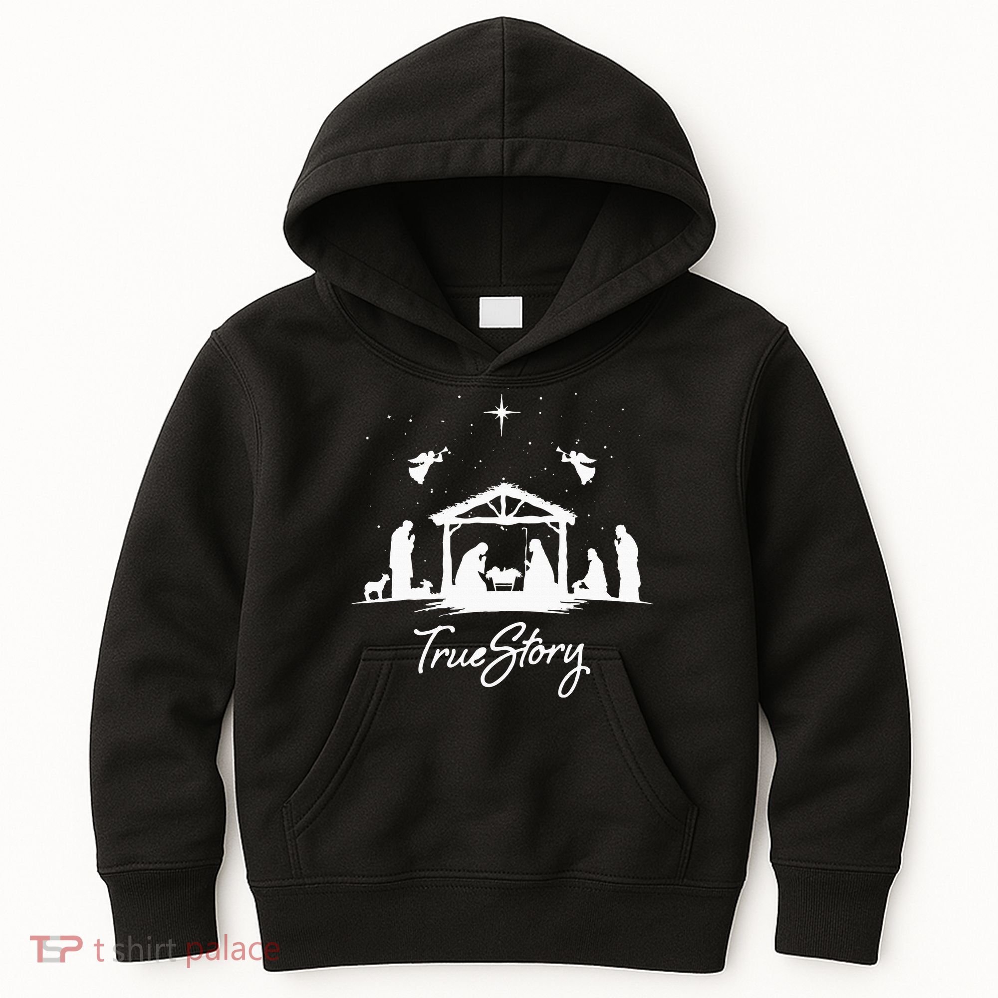 True Story Christmas Nativity Jesus Christian Kids Hoodie