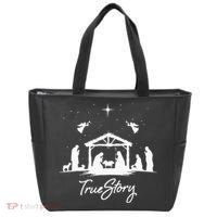 True Story Christmas Nativity Jesus Christian Tote Bag thumb 0