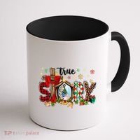 True Story Christmas Jesus Christian Gift Coffee Mug thumb 1
