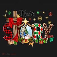 True Story Christmas Jesus Christian Gift Women's Hoodie thumb 2