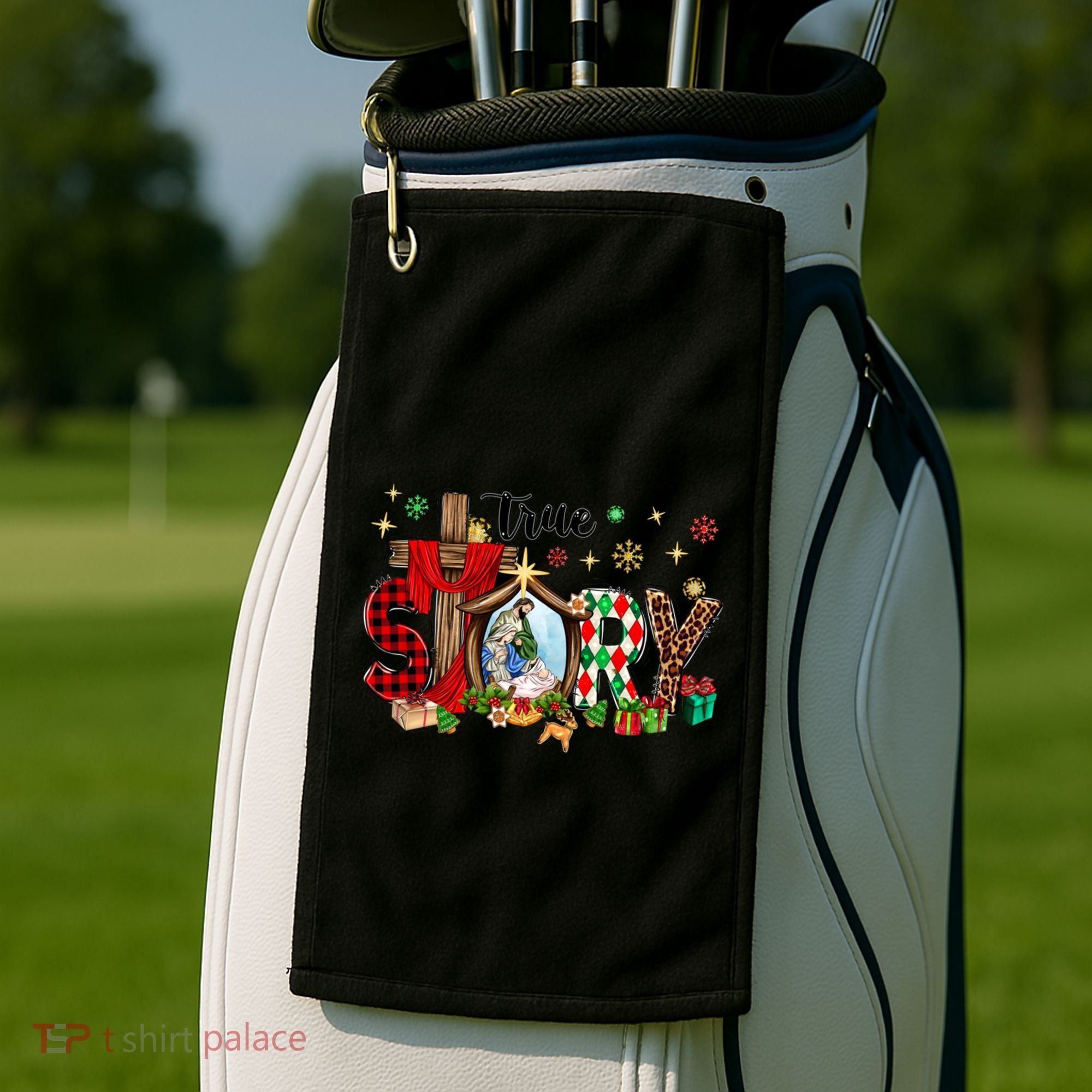 True Story Christmas Jesus Christian Gift Golf Towel