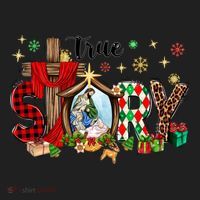 True Story Christmas Jesus Christian Gift Golf Towel thumb 3