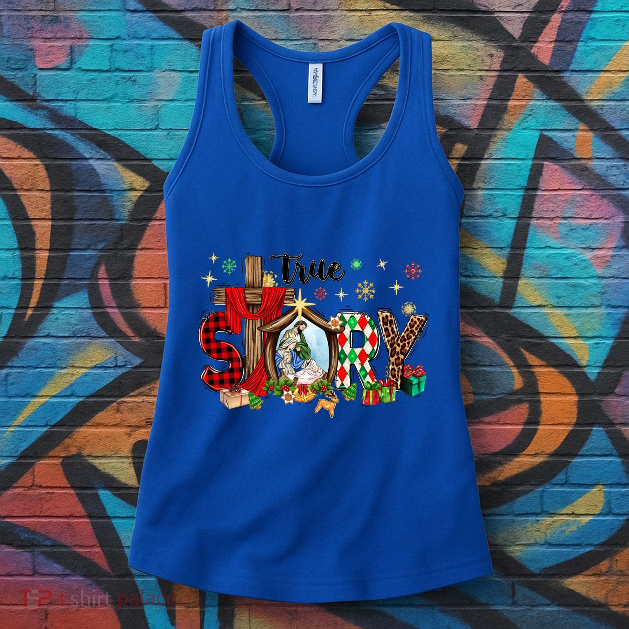 True Story Christmas Jesus Christian Gift Women's Tank Top