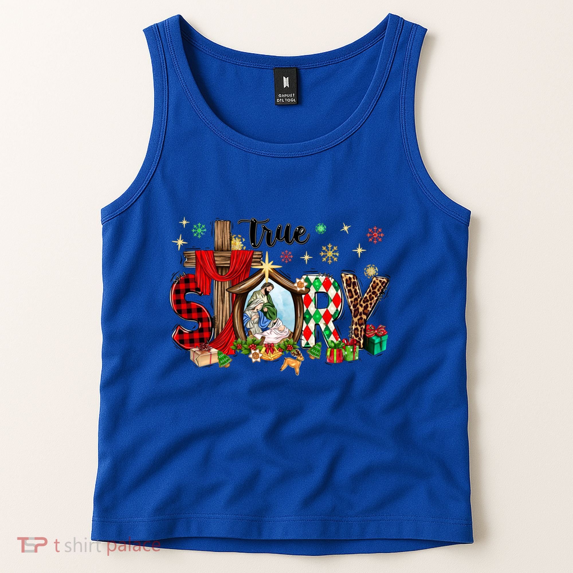 True Story Christmas Jesus Christian Gift Tank Top