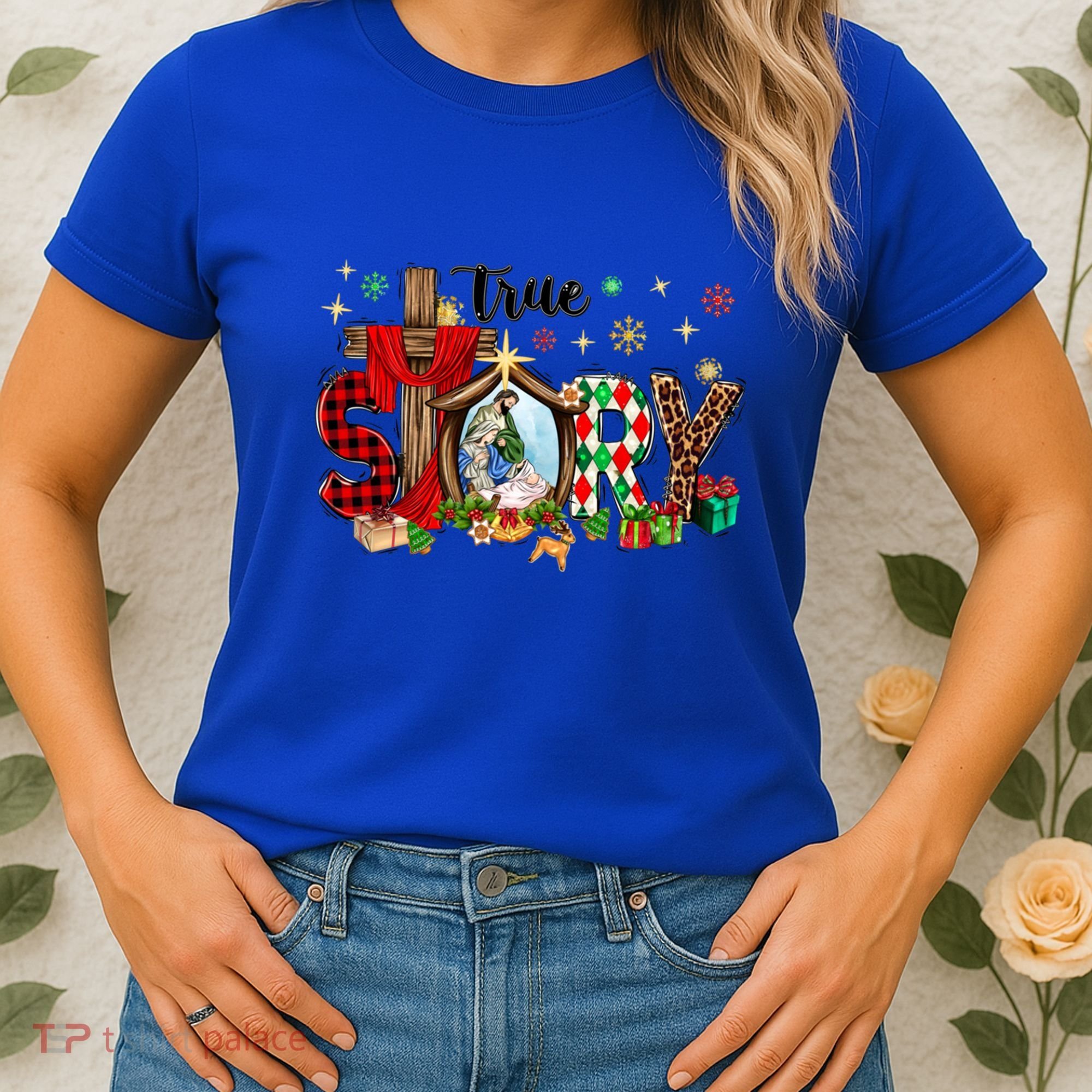 True Story Christmas Jesus Christian Gift Women's T-Shirt