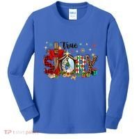 True Story Christmas Jesus Christian Gift Kids Long Sleeve Shirt thumb 0