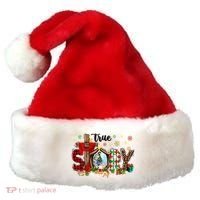 True Story Christmas Jesus Christian Gift Santa Hat thumb 0