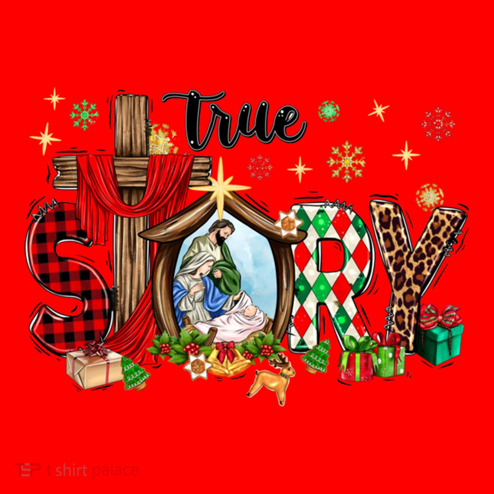 True Story Christmas Jesus Christian Gift Santa Hat