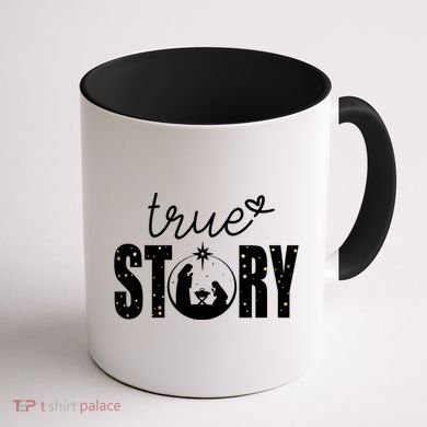 True Story Christmas Holy Christian Coffee Mug back