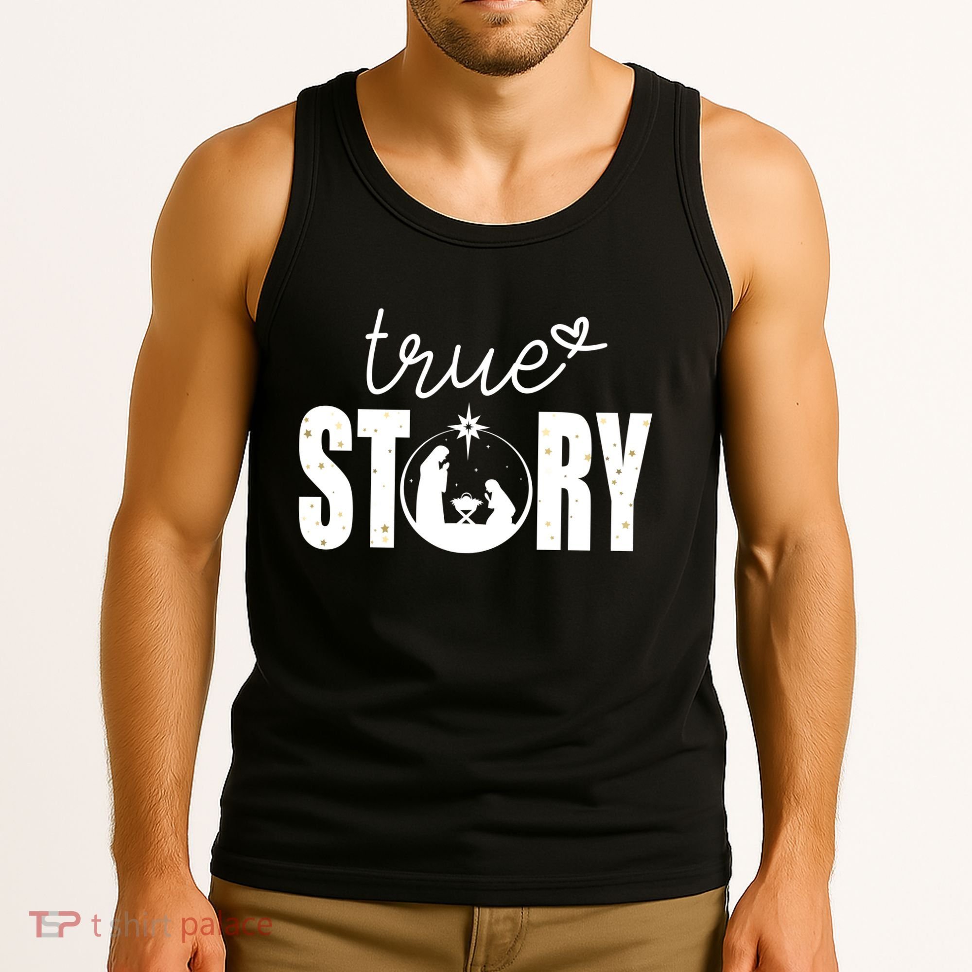 True Story Christmas Holy Christian Tank Top