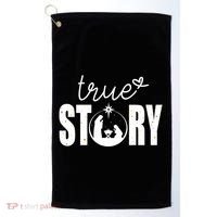 True Story Christmas Holy Christian Golf Towel thumb 0