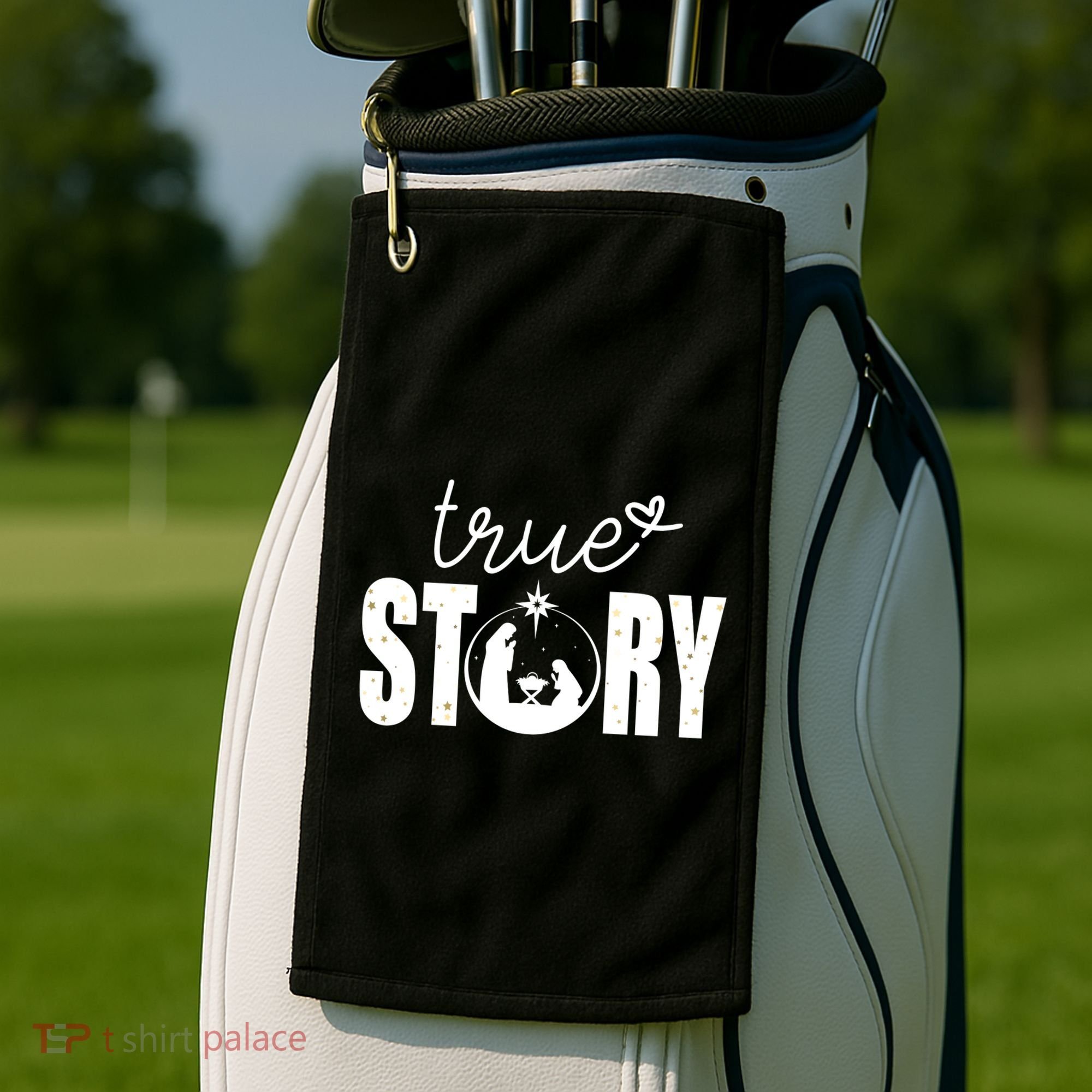 True Story Christmas Holy Christian Golf Towel