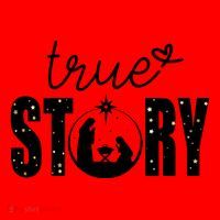 True Story Christmas Holy Christian Santa Hat thumb 1