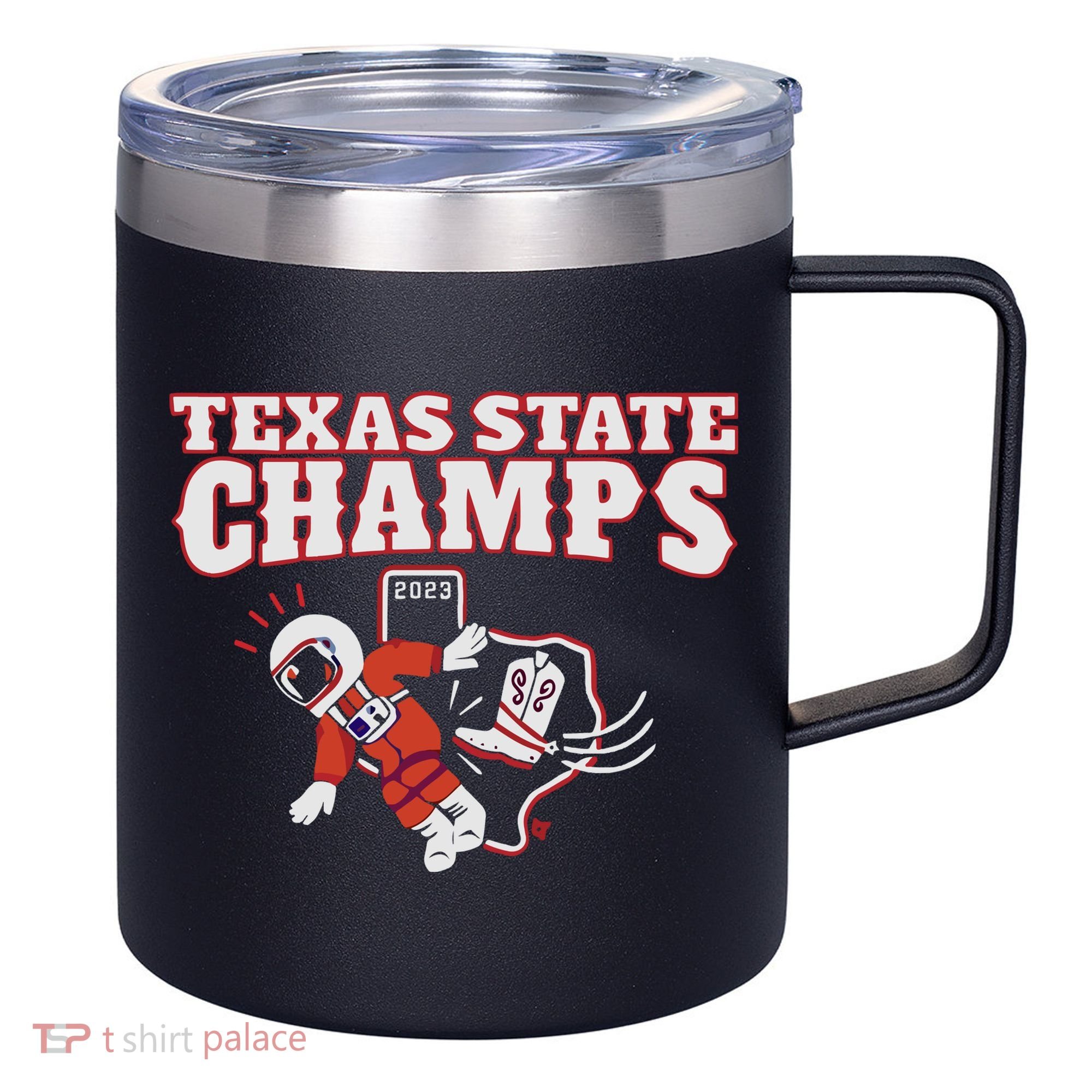 Texas State Champs 12oz Stainless Steel Coffee Mug