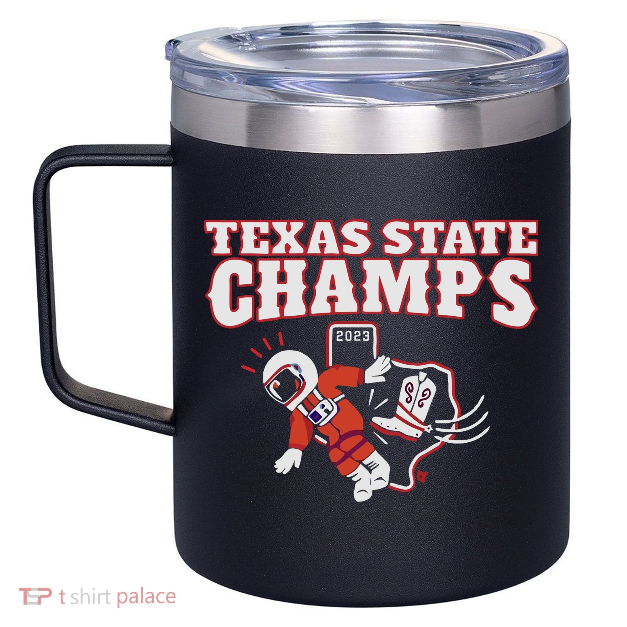 Texas State Champs 12oz Stainless Steel Coffee Mug