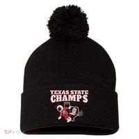 Texas State Champs Pom Pom 12in Knit Beanie thumb 0
