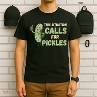 This Situation Calls For Pickles Funny Pickle T-Shirt thumb 6