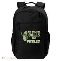 This Situation Calls For Pickles Funny Pickle Backpack thumb 0