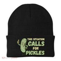 This Situation Calls For Pickles Funny Pickle Beanie thumb 0