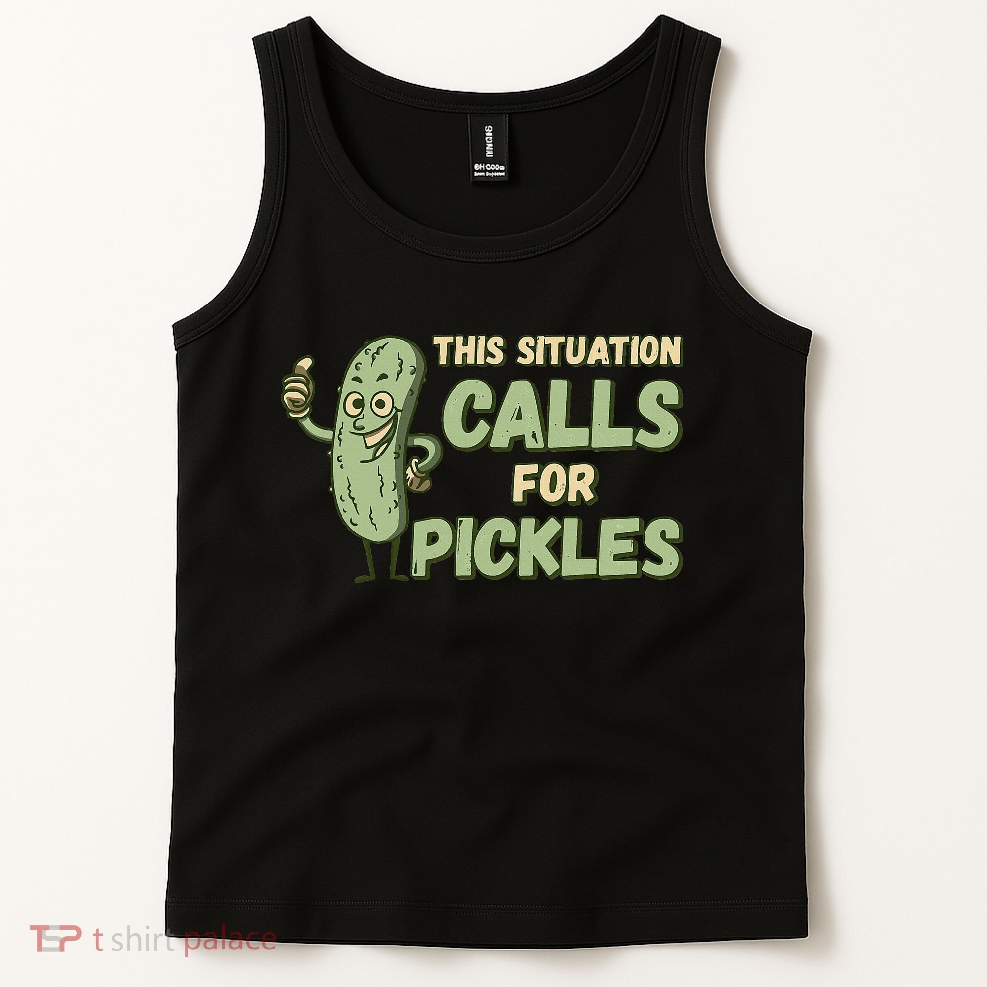 This Situation Calls For Pickles Funny Pickle Tank Top