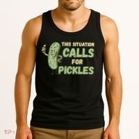 This Situation Calls For Pickles Funny Pickle Tank Top thumb 3