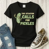 This Situation Calls For Pickles Funny Pickle Women's T-Shirt thumb 3