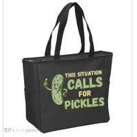 This Situation Calls For Pickles Funny Pickle Tote Bag thumb 2