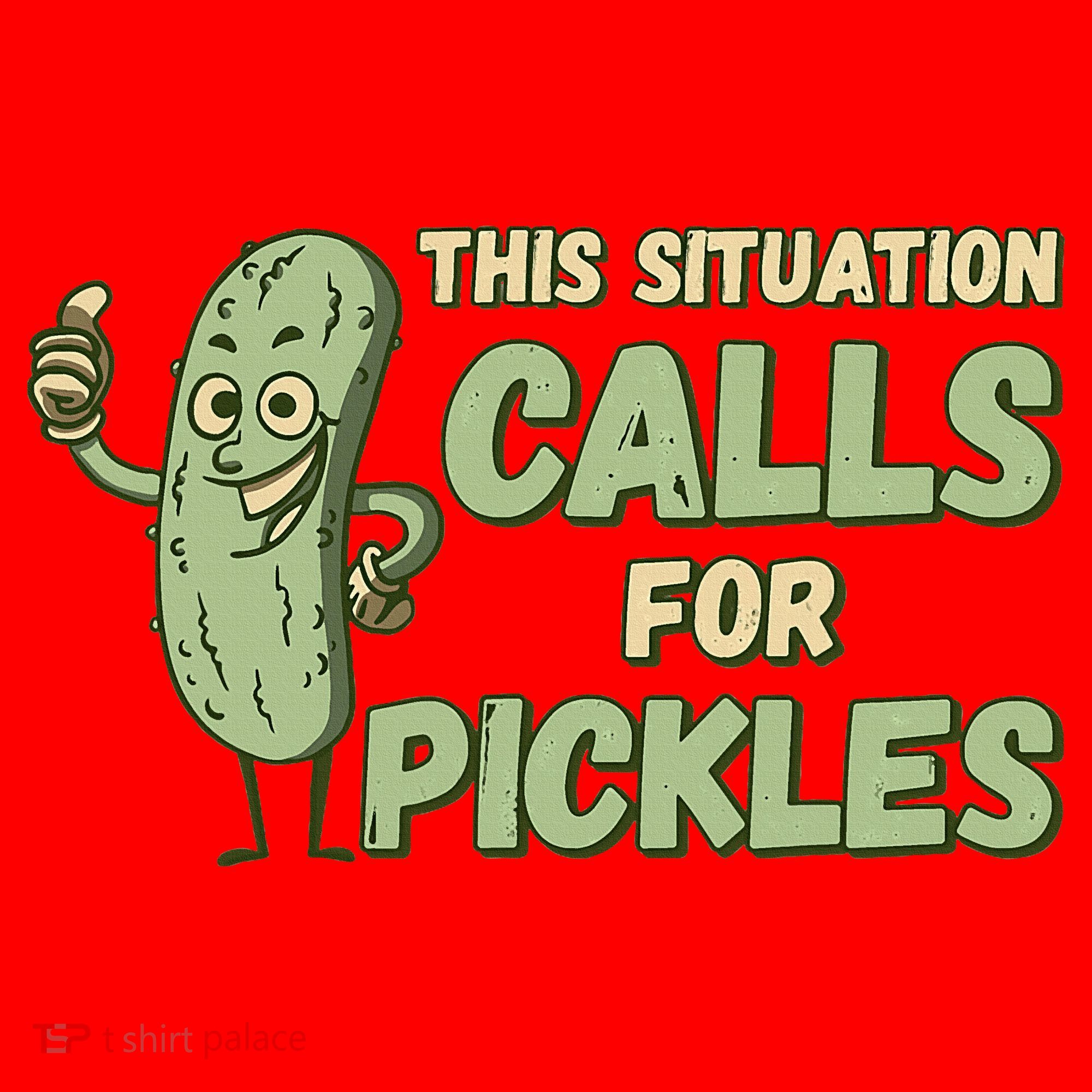 This Situation Calls For Pickles Funny Pickle Santa Hat