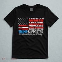 Trump Supporter Christian White Straight Unwoke Unvaxxed T-Shirt thumb 5
