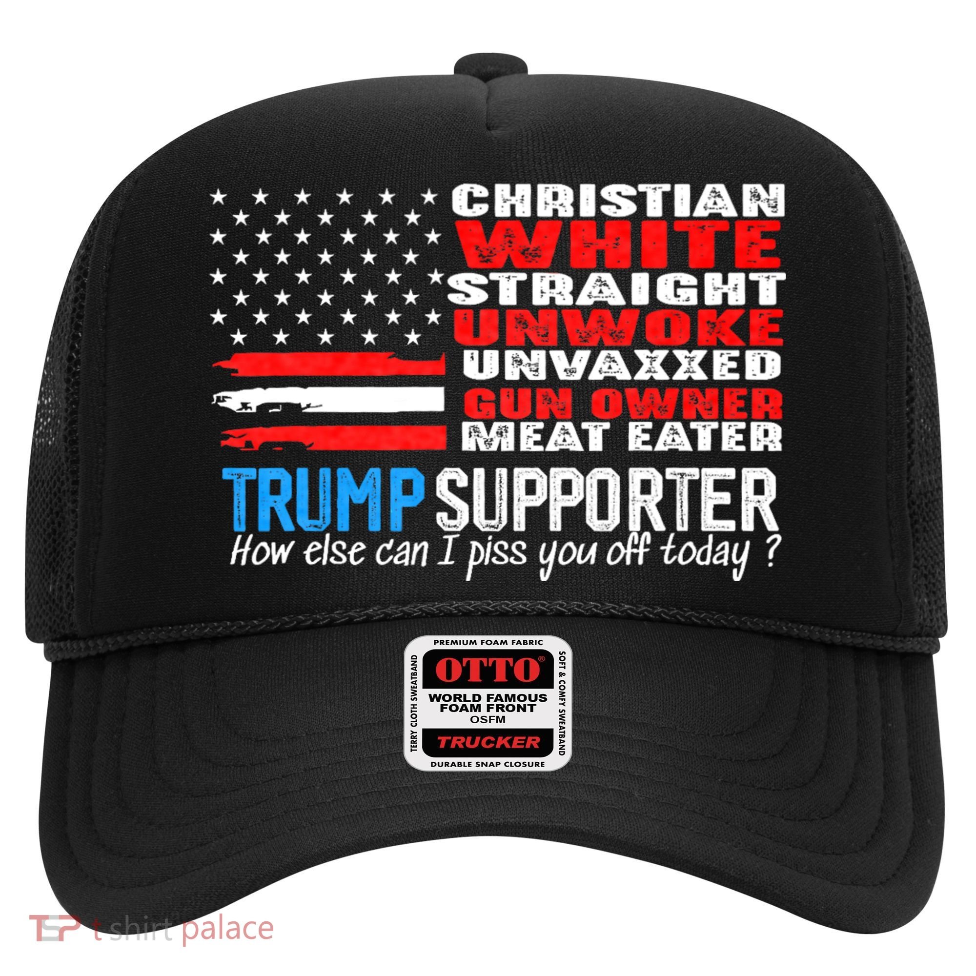 Trump Supporter Christian White Straight Unwoke Unvaxxed Hat