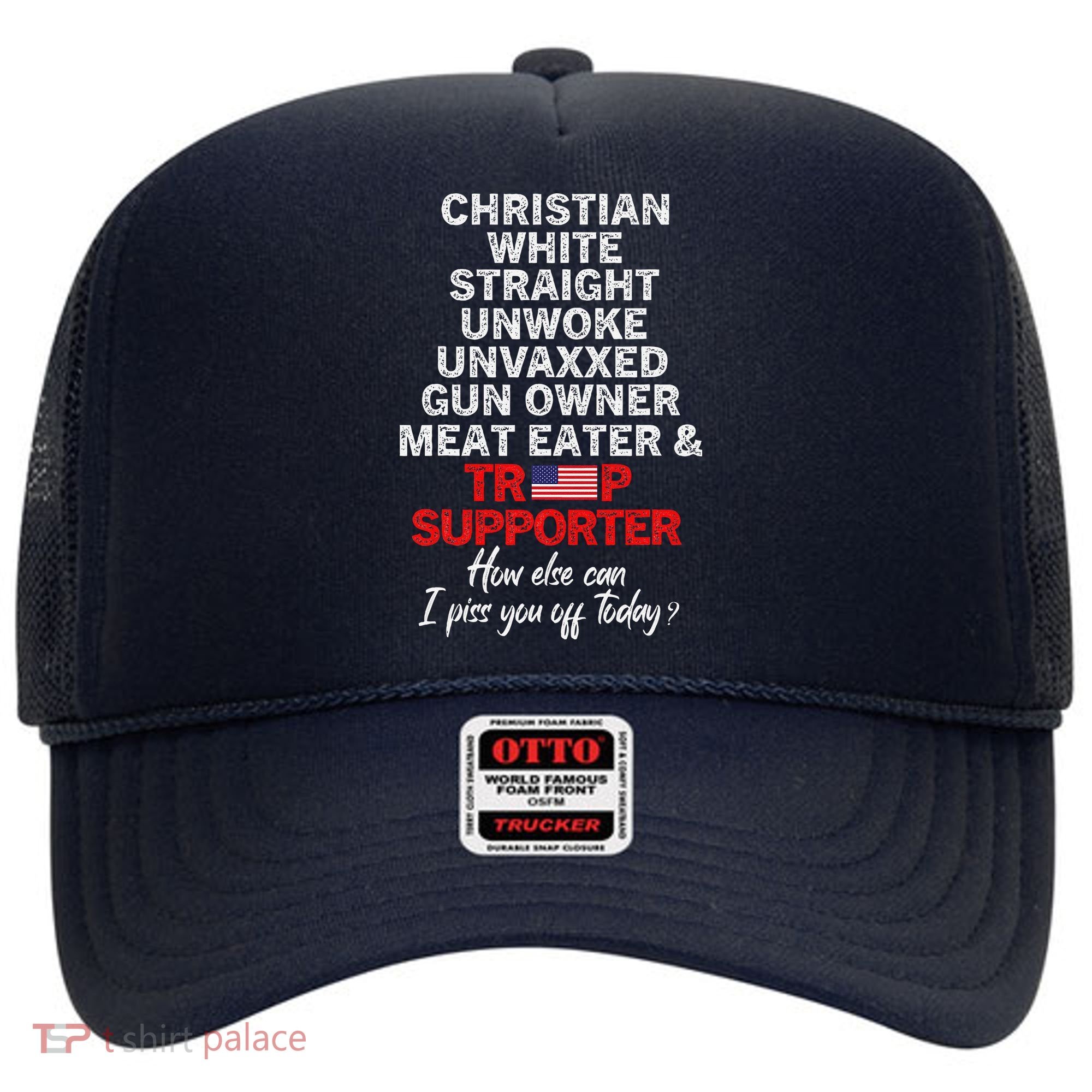Trump Supporter Christian White Straight Unwoke Unvaxxed Hat