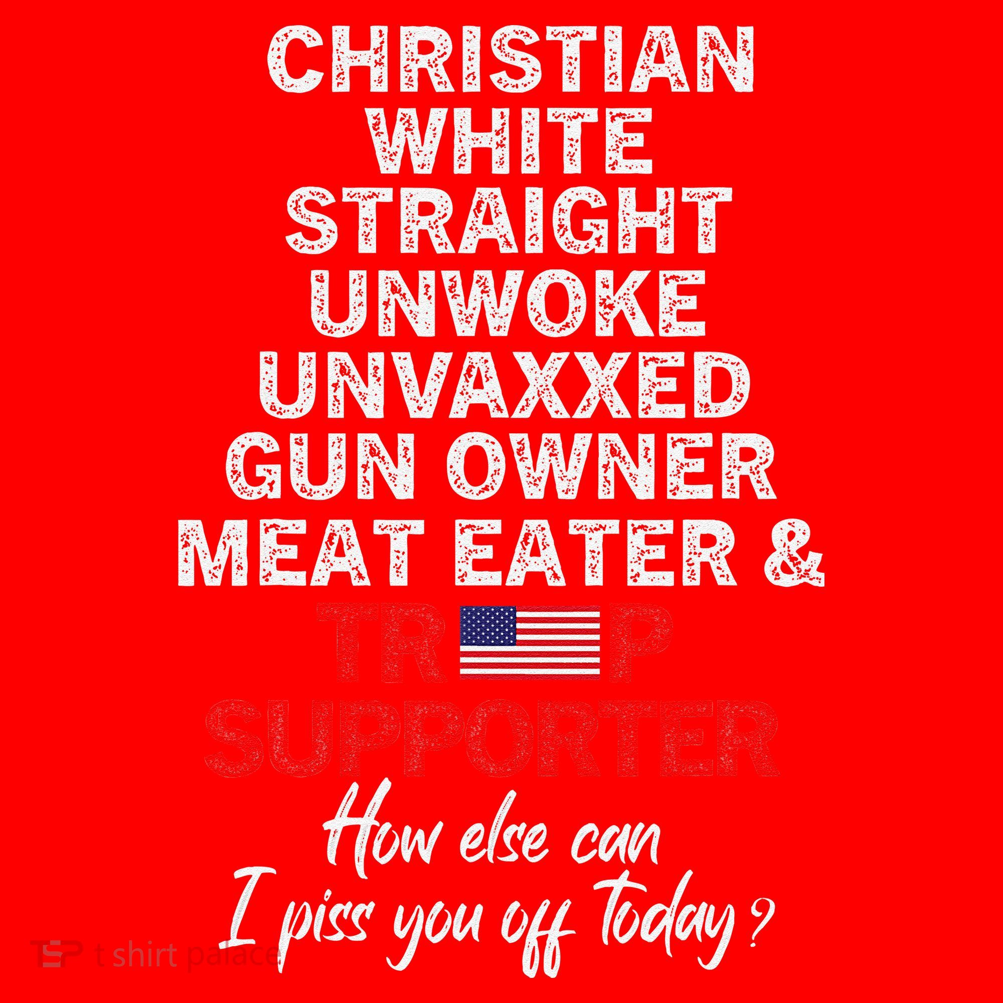 Trump Supporter Christian White Straight Unwoke Unvaxxed Santa Hat