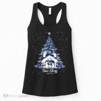 True Story Christmas Jesus Xmas Christian Nativity Sence Women's Tank Top thumb 0