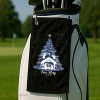 True Story Christmas Jesus Xmas Christian Nativity Sence Golf Towel thumb 2
