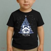 True Story Christmas Jesus Xmas Christian Nativity Sence Toddler T-Shirt thumb 2