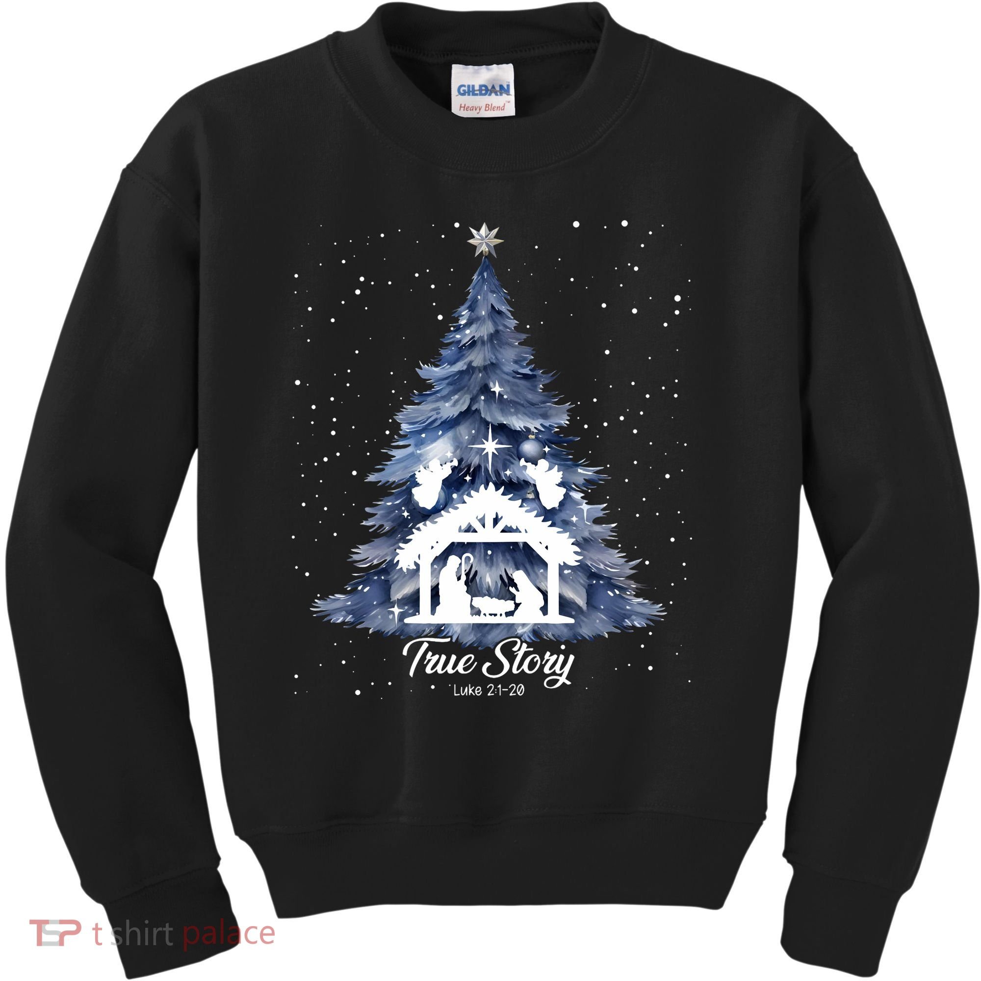 True Story Christmas Jesus Xmas Christian Nativity Sence Kids Sweatshirt