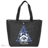 True Story Christmas Jesus Xmas Christian Nativity Sence Tote Bag thumb 0