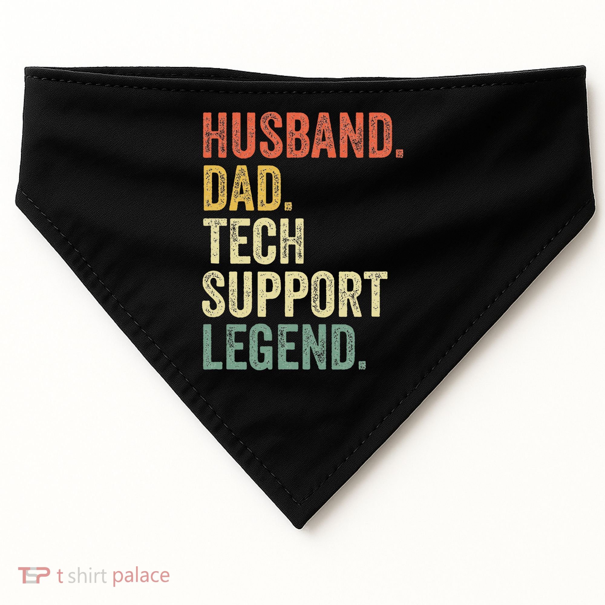 Tech Support Christmas Gifts For Dad Husband USA-Made Doggie Bandana