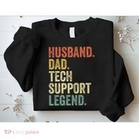Tech Support Christmas Gifts For Dad Husband Sweatshirt thumb 2