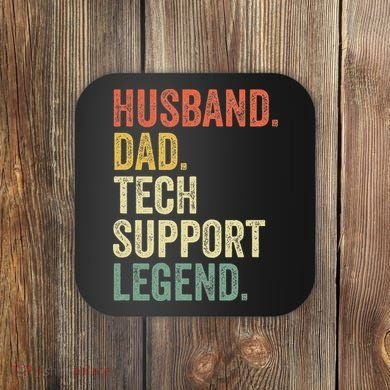 Tech Support Christmas Gifts For Dad Husband Coaster
