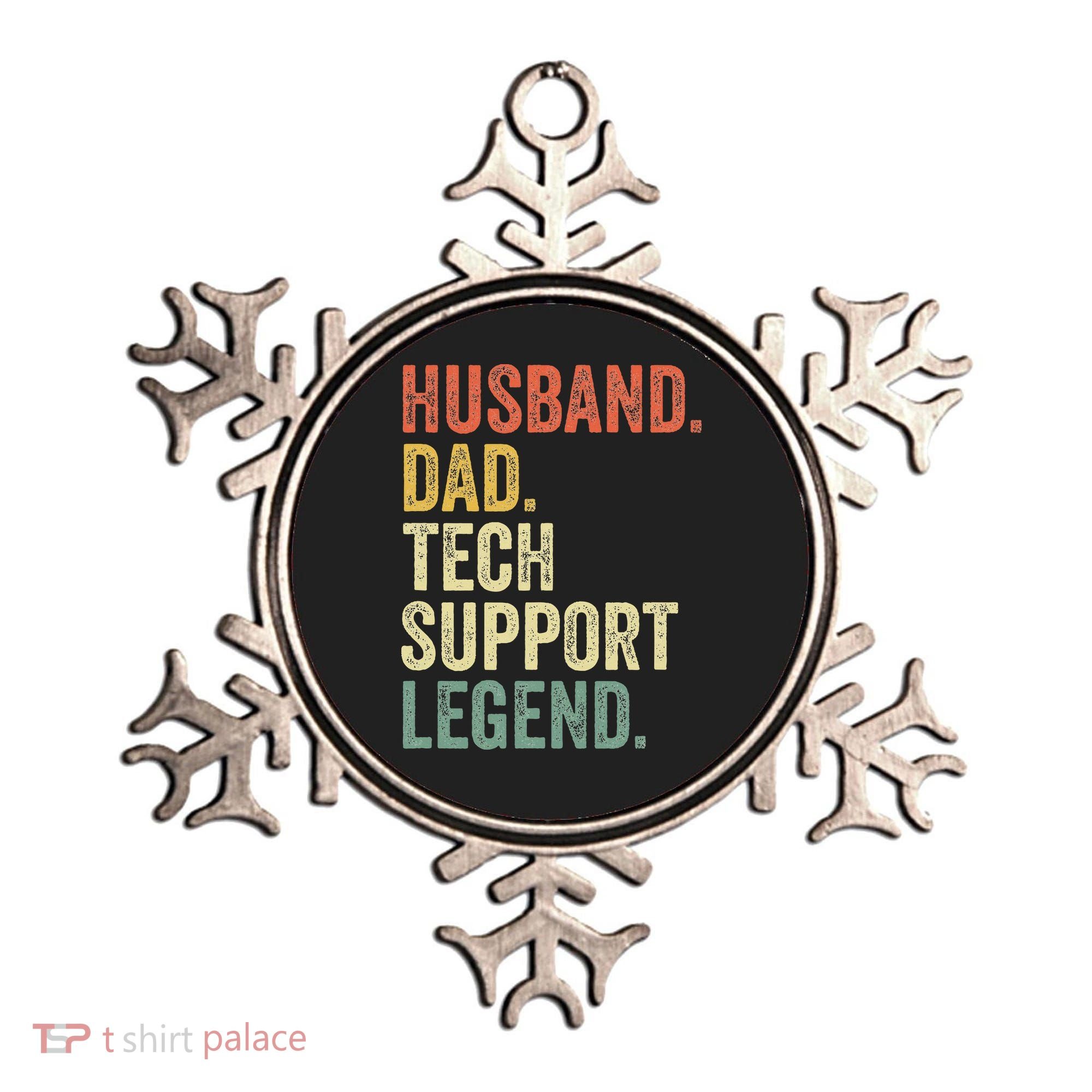 Tech Support Christmas Gifts For Dad Husband Ornament